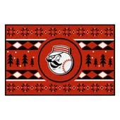 Fan Mats Cincinnati Reds Holiday Sweater Starter Mat Accent Rug - 19In. X 30In.