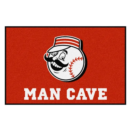 Fan Mats Cincinnati Reds Man Cave Starter Mat Accent Rug - 19In. X 30In.