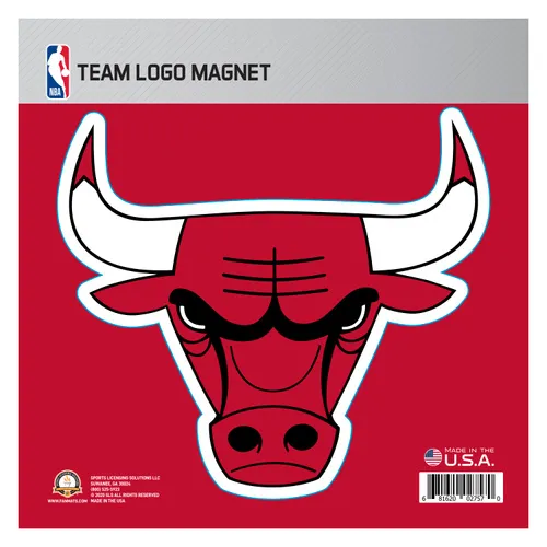 Fan Mats Chicago Bulls Large Team Logo Magnet 10" (8.7329"X8.3078")