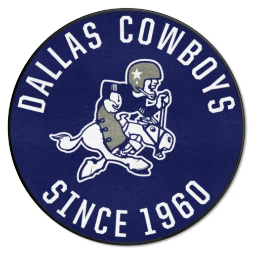 Fan Mats Dallas Cowboys Roundel Rug - 27In. Diameter, Nfl Vintage