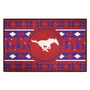 Fan Mats Smu Mustangs Holiday Sweater Starter Mat Accent Rug - 19In. X 30In.