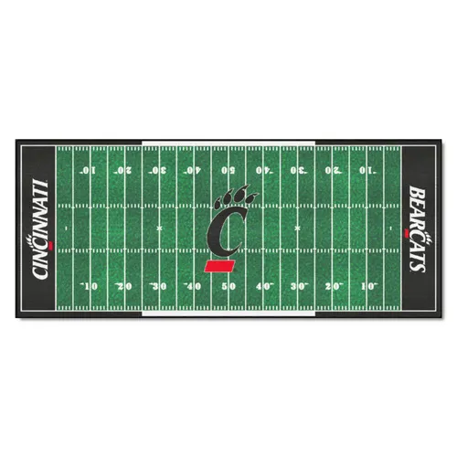 Fan Mats Cincinnati Bearcats Field Runner Mat - 30In. X 72In.