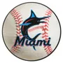 Fan Mats Miami Marlins Baseball Rug - 27In. Diameter