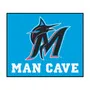 Fan Mats Miami Marlins Man Cave Tailgater Rug - 5Ft. X 6Ft.