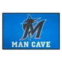 Fan Mats Miami Marlins Man Cave Ulti-Mat Rug - 5Ft. X 8Ft.