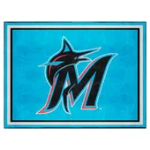 Fan Mats Miami Marlins 8Ft. X 10 Ft. Plush Area Rug