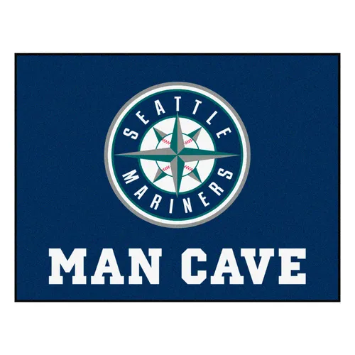 Fan Mats Seattle Mariners Man Cave All-Star Rug - 34 In. X 42.5 In.