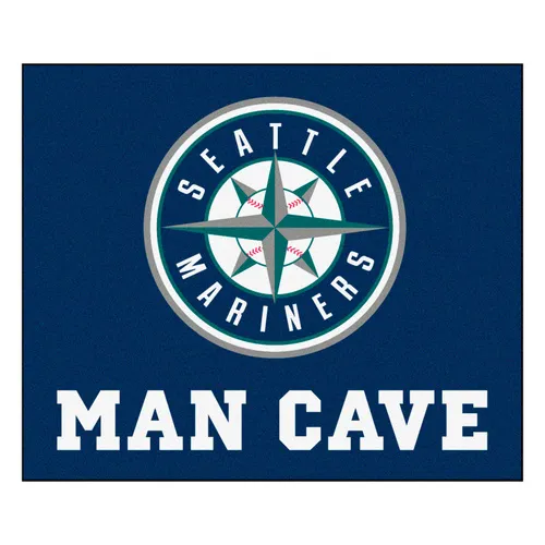 Fan Mats Seattle Mariners Man Cave Tailgater Rug - 5Ft. X 6Ft.