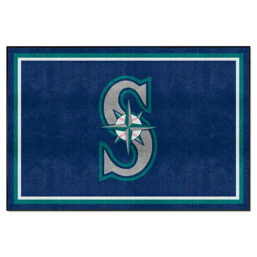 Fan Mats Seattle Mariners 5Ft. X 8 Ft. Plush Area Rug