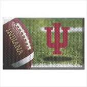 Fan Mats Indiana Hooisers Rubber Scraper Door Mat