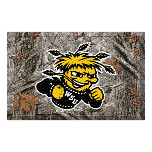 Fan Mats Wichita State Rubber Scraper Door Mat