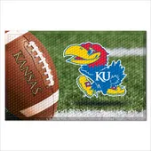 Fan Mats Kansas Jayhawks Rubber Scraper Door Mat