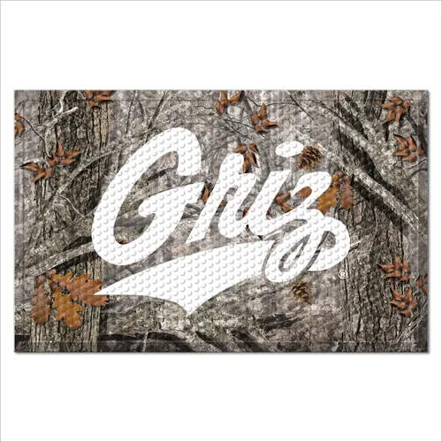 Fan Mats Montana Grizzlies Rubber Scraper Door Mat Camo