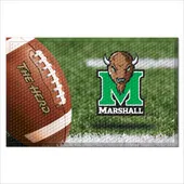 Fan Mats Marshall Thundering Herd Rubber Scraper Door Mat