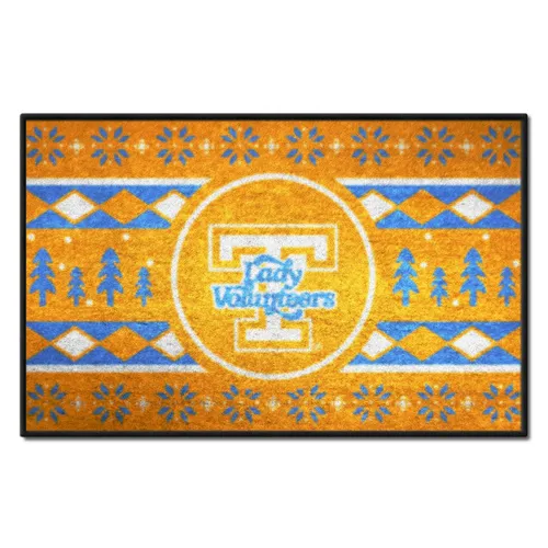 Fan Mats Tennessee Volunteers Holiday Sweater Starter Mat Accent Rug - 19In. X 30In., Lady Volunteer