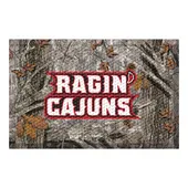 Fan Mats Louisiana-Lafayette Rubber Scraper Door Mat