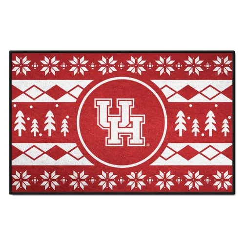 Fan Mats Houston Cougars Holiday Sweater Starter Mat Accent Rug - 19In. X 30In.