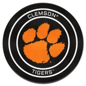 Fan Mats Clemson Hockey Puck Rug - 27In. Diameter