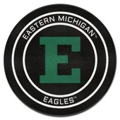 Fan Mats Eastern Michigan Hockey Puck Rug - 27In. Diameter