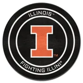 Fan Mats Illinois Hockey Puck Rug - 27In. Diameter