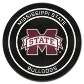 Fan Mats Mississippi State Hockey Puck Rug - 27In. Diameter