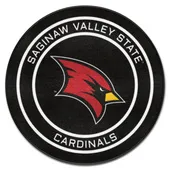 Fan Mats Saginaw Valley State Hockey Puck Rug - 27In. Diameter