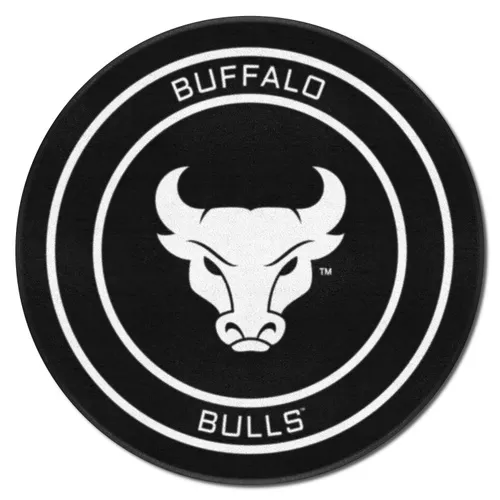 Fan Mats Buffalo Hockey Puck Rug - 27In. Diameter