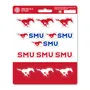 Fan Mats Smu Mustangs 12 Count Mini Decal Sticker Pack