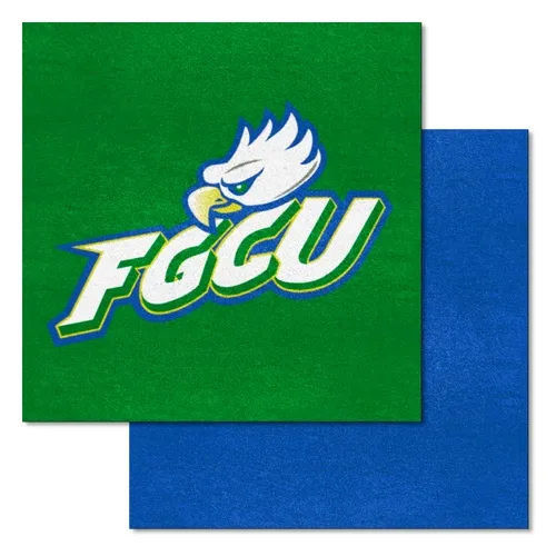 Fan Mats Florida Gulf Coast Eagles Team Carpet Tiles - 45 Sq Ft.