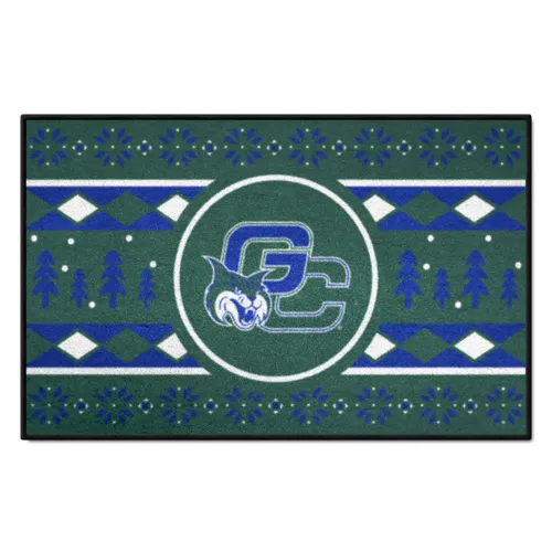 Fan Mats Georgia College Bobcats Holiday Sweater Starter Mat Accent Rug - 19In. X 30In.