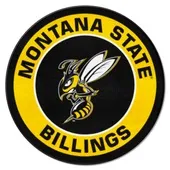 Fan Mats Montana State Billings Yellow Jackets Roundel Rug - 27In. Diameter