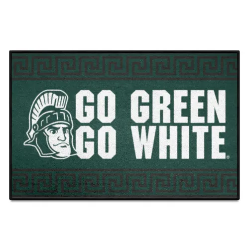 Fan Mats Michigan State Starter Mat Accent Rug - 19In. X 30In. Slogan Design