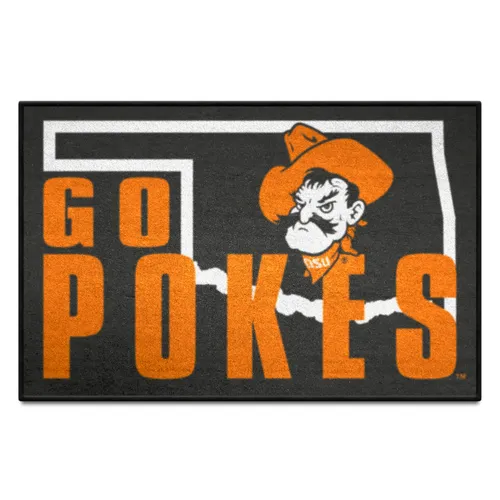 Fan Mats Oklahoma State Cowboys Starter Mat Accent Rug - 19In. X 30In. Slogan Starter Mat