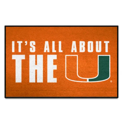 Fan Mats Miami Starter Mat Accent Rug - 19In. X 30In. Slogan Design