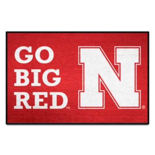 Fan Mats Nebraska Cornhuskers Starter Mat Accent Rug - 19In. X 30In. Slogan Starter Mat