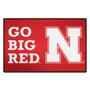 Fan Mats Nebraska Cornhuskers Starter Mat Accent Rug - 19In. X 30In. Slogan Starter Mat