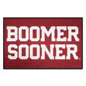 Fan Mats Oklahoma Sooners Starter Mat Accent Rug - 19In. X 30In. Slogan Starter Mat