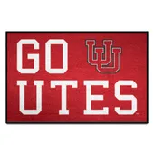 Fan Mats Utah Starter Mat Accent Rug - 19In. X 30In. Slogan Design