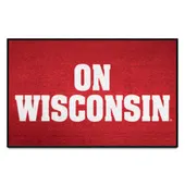 Fan Mats Wisconsin Starter Mat Accent Rug - 19In. X 30In. Slogan Design