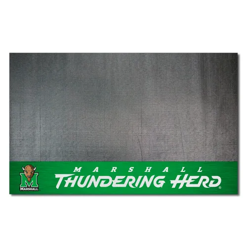 Fan Mats Marshall Thundering Herd Vinyl Grill Mat - 26In. X 42In.