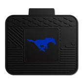 Fan Mats Smu Mustangs Back Seat Car Utility Mat - 14In. X 17In., Blue Mustang