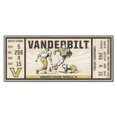 Fan Mats Vanderbilt Commodores Ticket Runner Rug - 30In. X 72In.