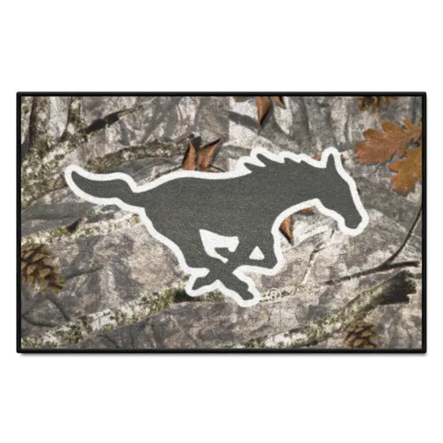 Fan Mats Smu Mustangs Camo Starter Mat Accent Rug - 19In. X 30In.