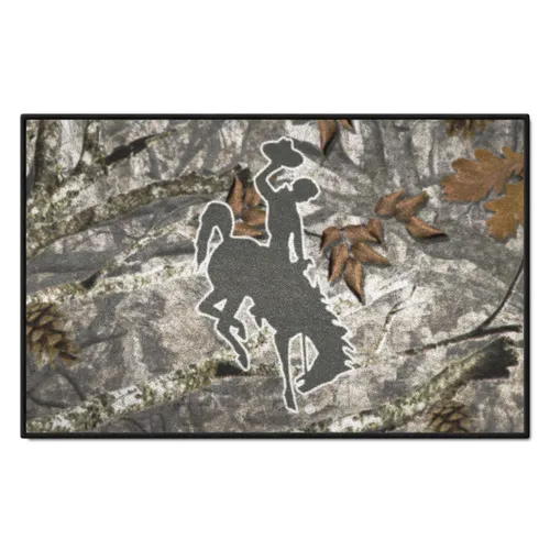 Fan Mats Wyoming Cowboys Camo Starter Mat Accent Rug - 19In. X 30In.