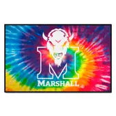 Fan Mats Marshall Thundering Herd Tie Dye Starter Mat Accent Rug - 19In. X 30In.