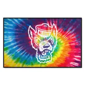 Fan Mats Nc State Wolfpack Tie Dye Starter Mat Accent Rug - 19In. X 30In.