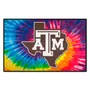 Fan Mats Texas A&M Aggies Tie Dye Starter Mat Accent Rug - 19In. X 30In.