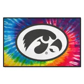 Fan Mats Iowa Hawkeyes Tie Dye Starter Mat Accent Rug - 19In. X 30In.