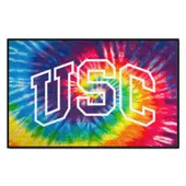 Fan Mats Southern California Trojans Tie Dye Starter Mat Accent Rug - 19In. X 30In.