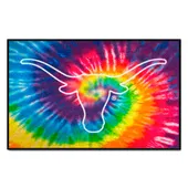 Fan Mats Texas Longhorns Tie Dye Starter Mat Accent Rug - 19In. X 30In.